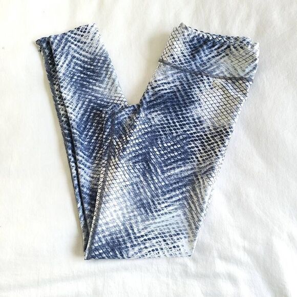 Nux Compression Leggings Womens Medium Blue Stretch Athleisure Running & Jogging - Picture 1 of 5